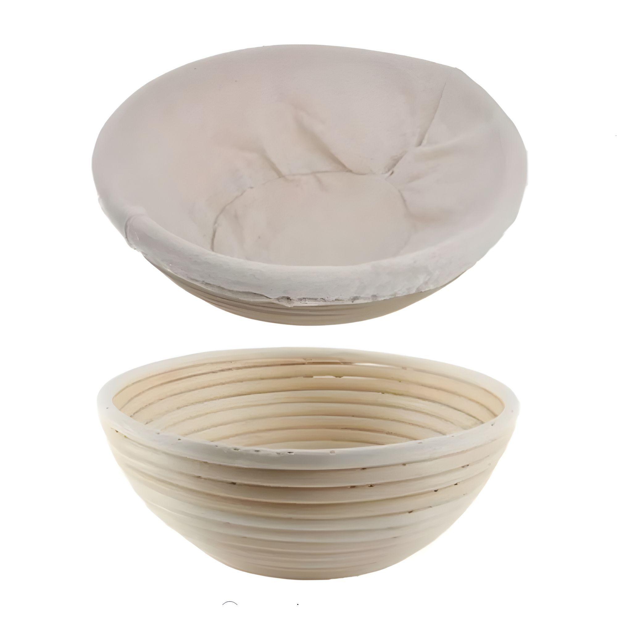 Banneton Redondo Con Funda Fermentadora Alimentos Pan-4