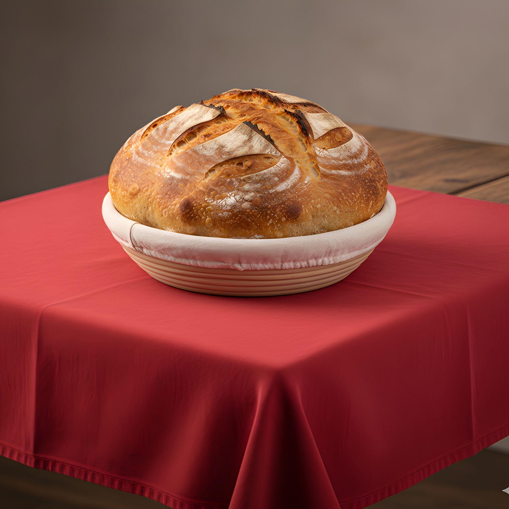 Banneton Redondo Con Funda Fermentadora Alimentos Pan-7