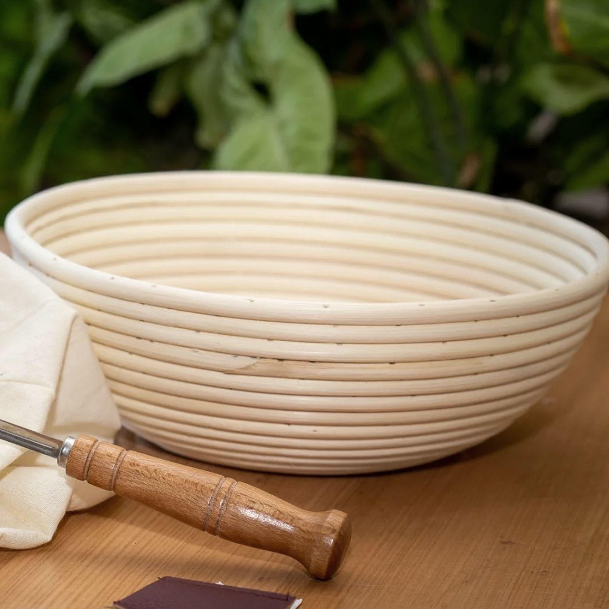 Banneton Redondo Con Funda Fermentadora Alimentos Pan-8