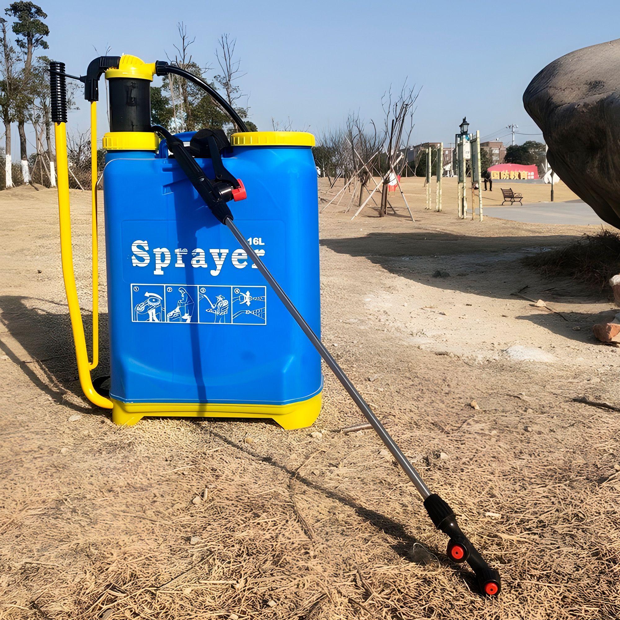 Fumigador Pulverizador Rociador 16 Litros Manual Azul-4