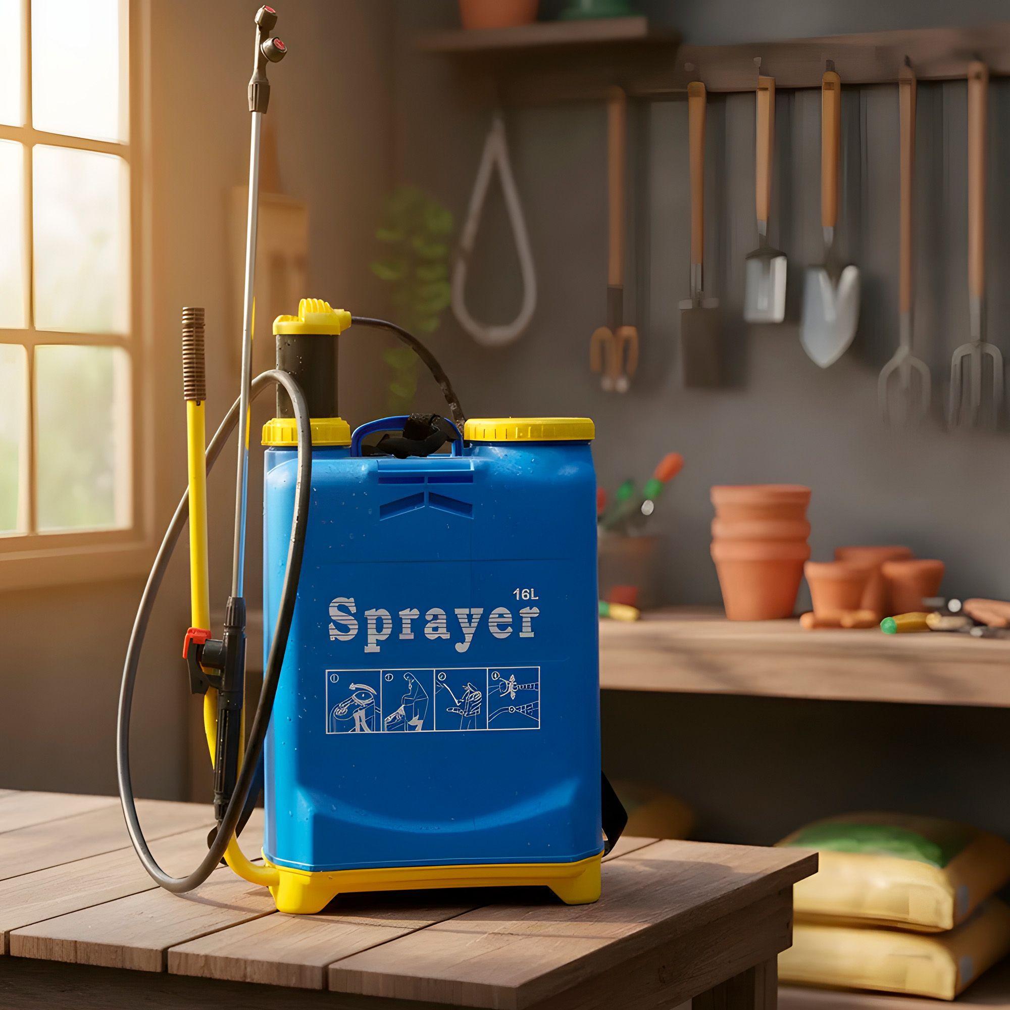 Fumigador Pulverizador Rociador 16 Litros Manual Azul-7