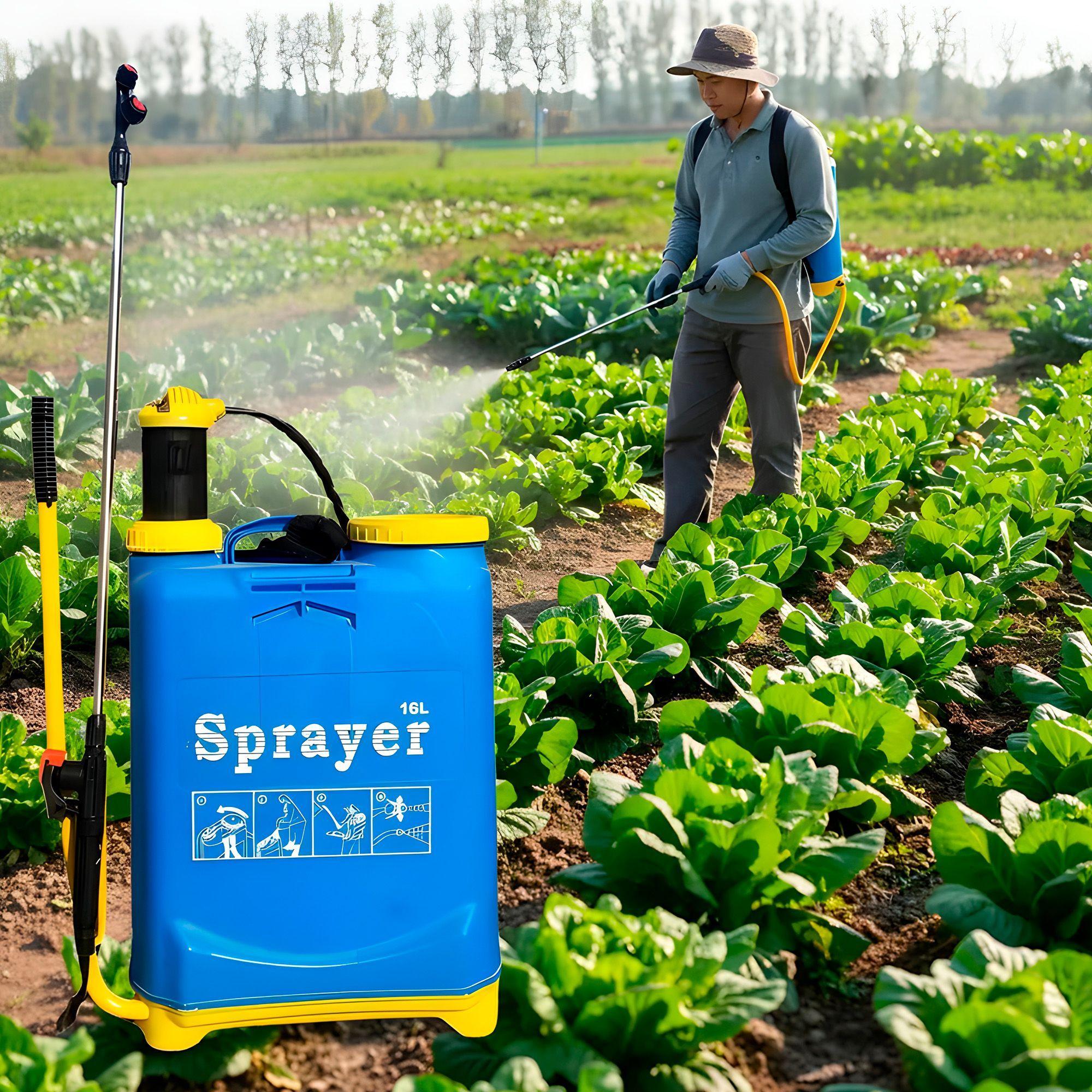 Fumigador Pulverizador Rociador 16 Litros Manual Azul-8