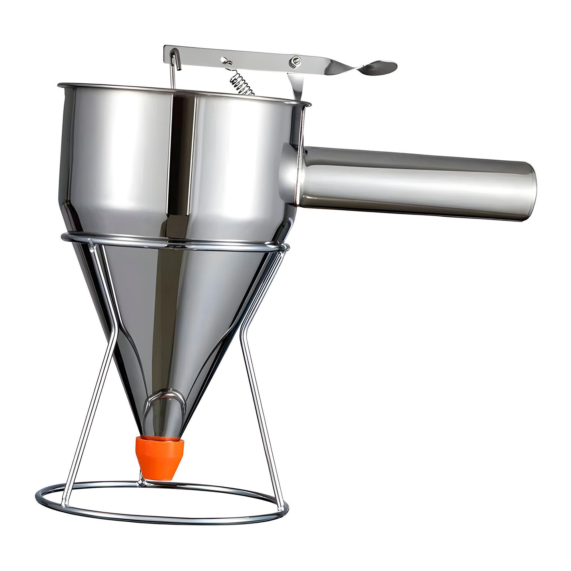 Dispensador Embudo Vela Cera Parafina Acero Inox 1200ml-0