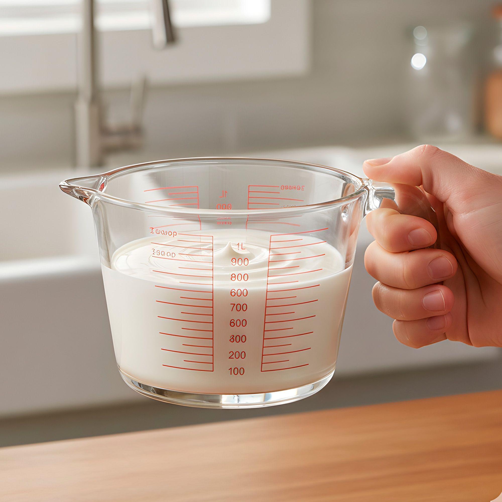 Taza Medidora 1000 Ml Cocina Vidrio Engrosado Transparente-5
