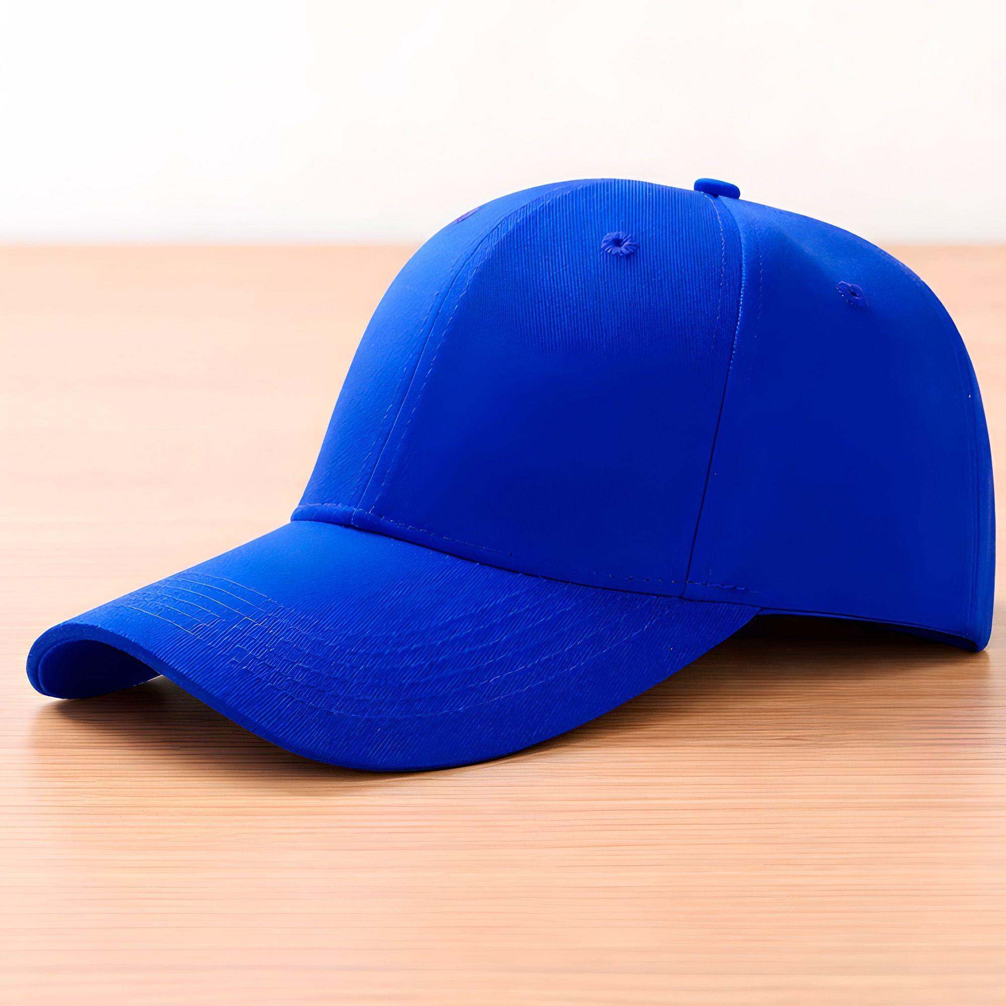Pack 3 Gorros Jockey Denim Ajustable Para Estampar O Bordado Color Azul-2
