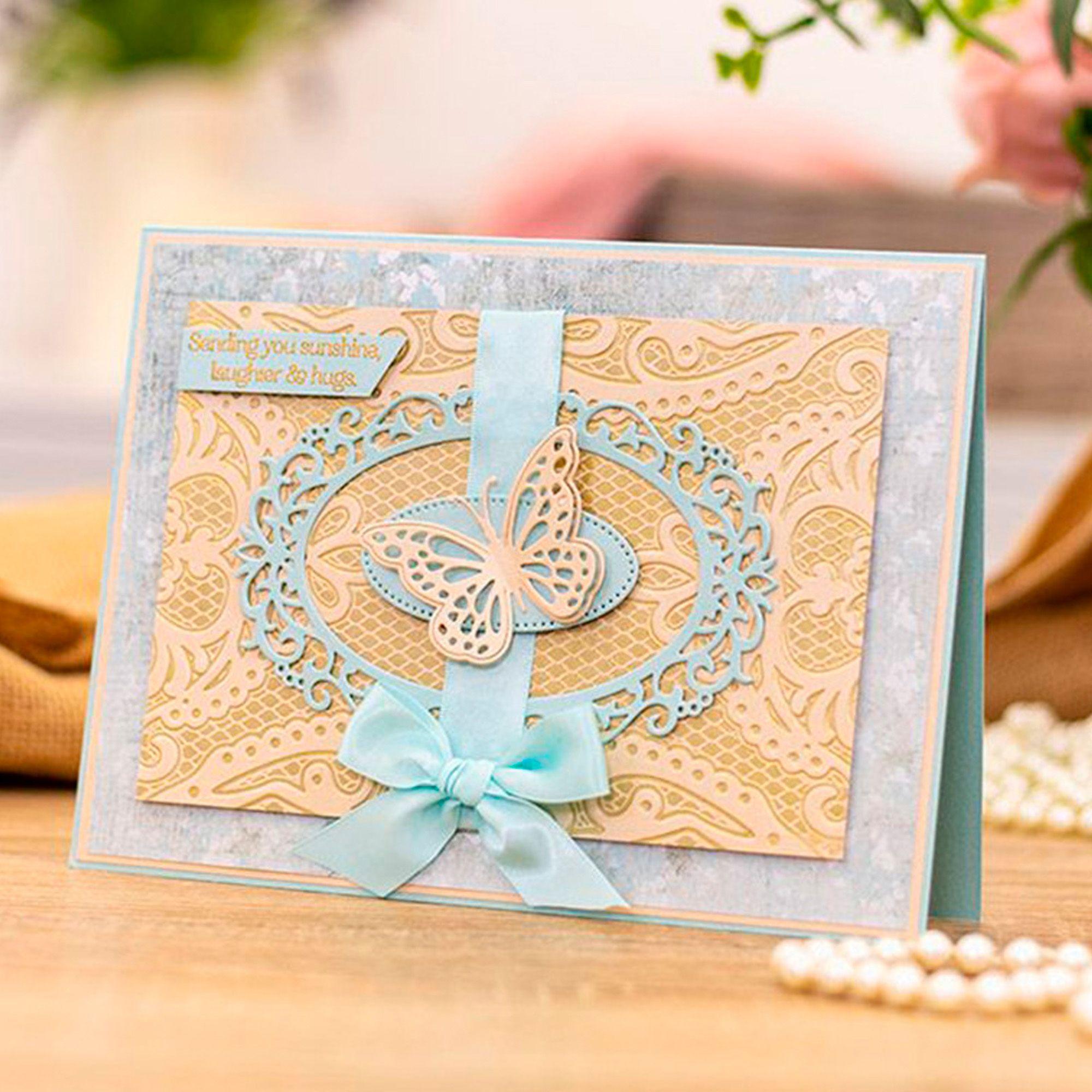 Troquel De Corte Metalico Plantilla Tres Mariposas Troquelado-5