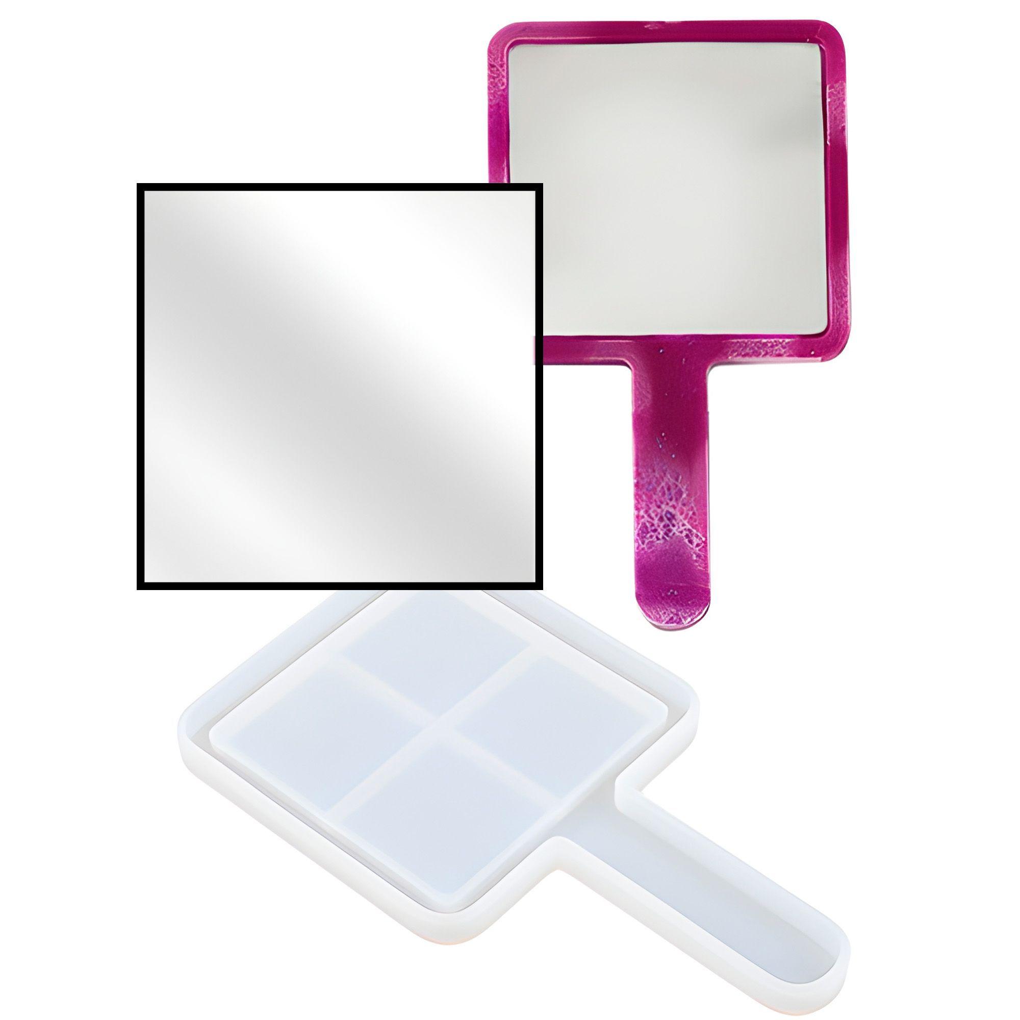 10 Espejos Forma Cuadrado Para Moldes Silicona 7 8 X 7 8 Cm-5