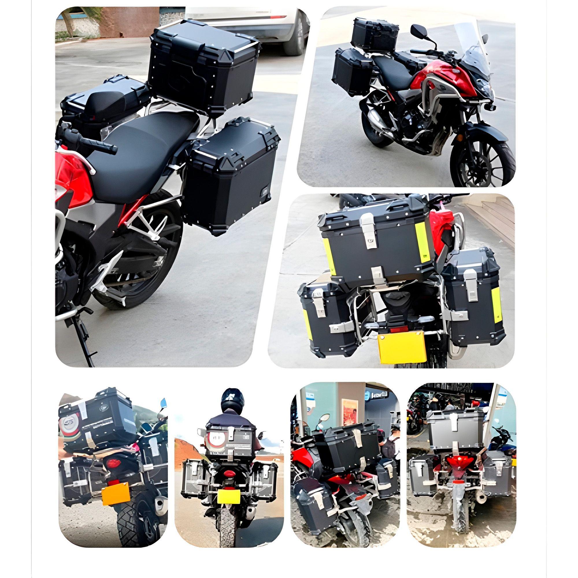 Maleta Top Case Superior Moto Motocicleta 38lt Xseries Negra-4