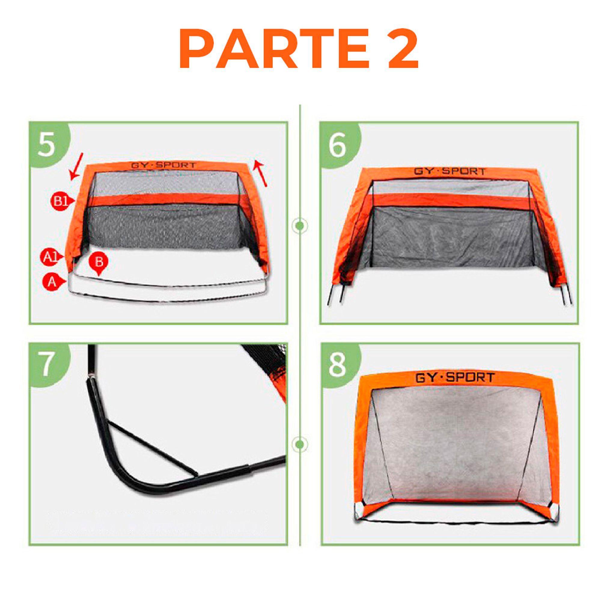 Arco De Fútbol Plegable Portería Portátil Juguete Para Niños-2