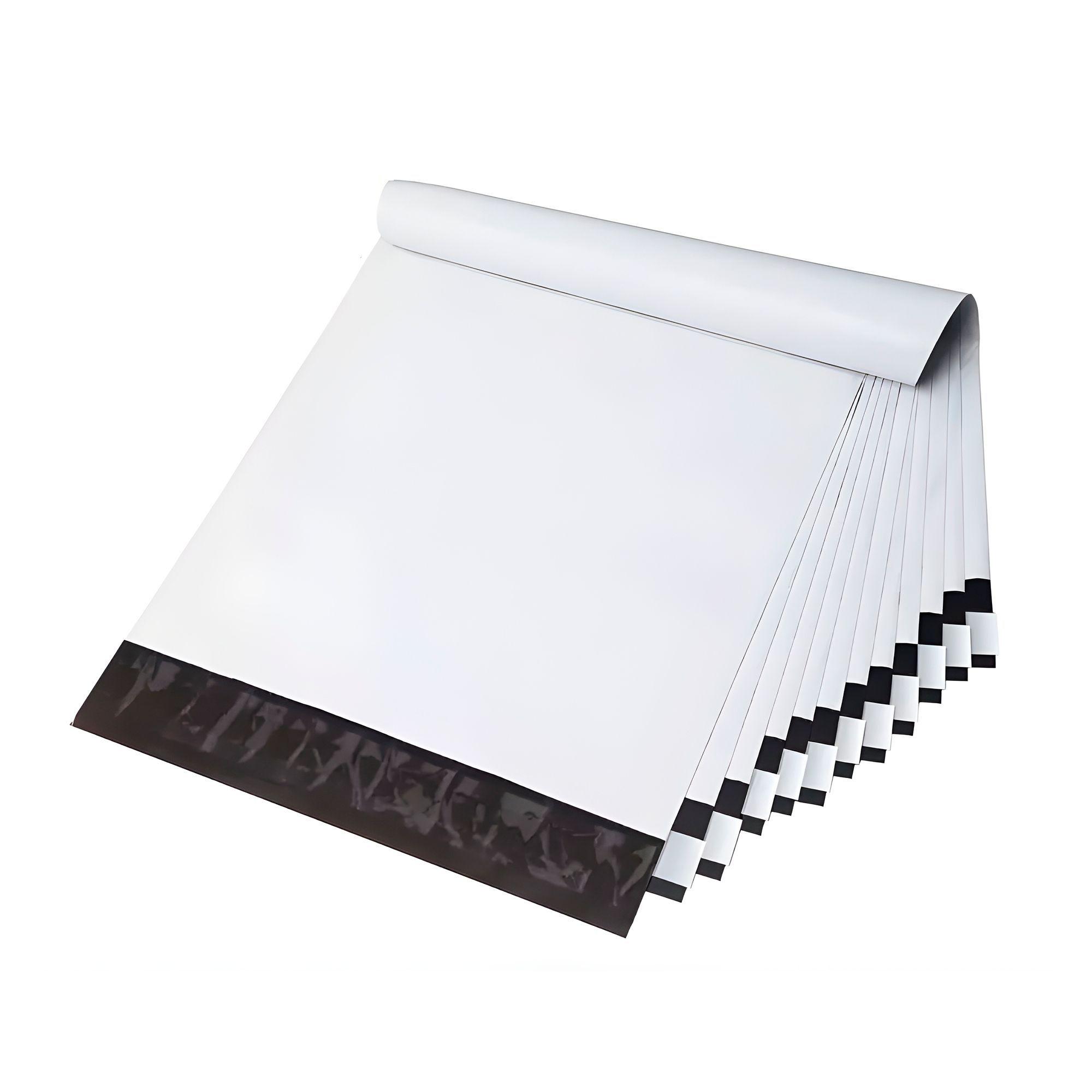 100 Sobre Bolsas Blancas Embalaje Courier Autoadhesiva 50x60-2