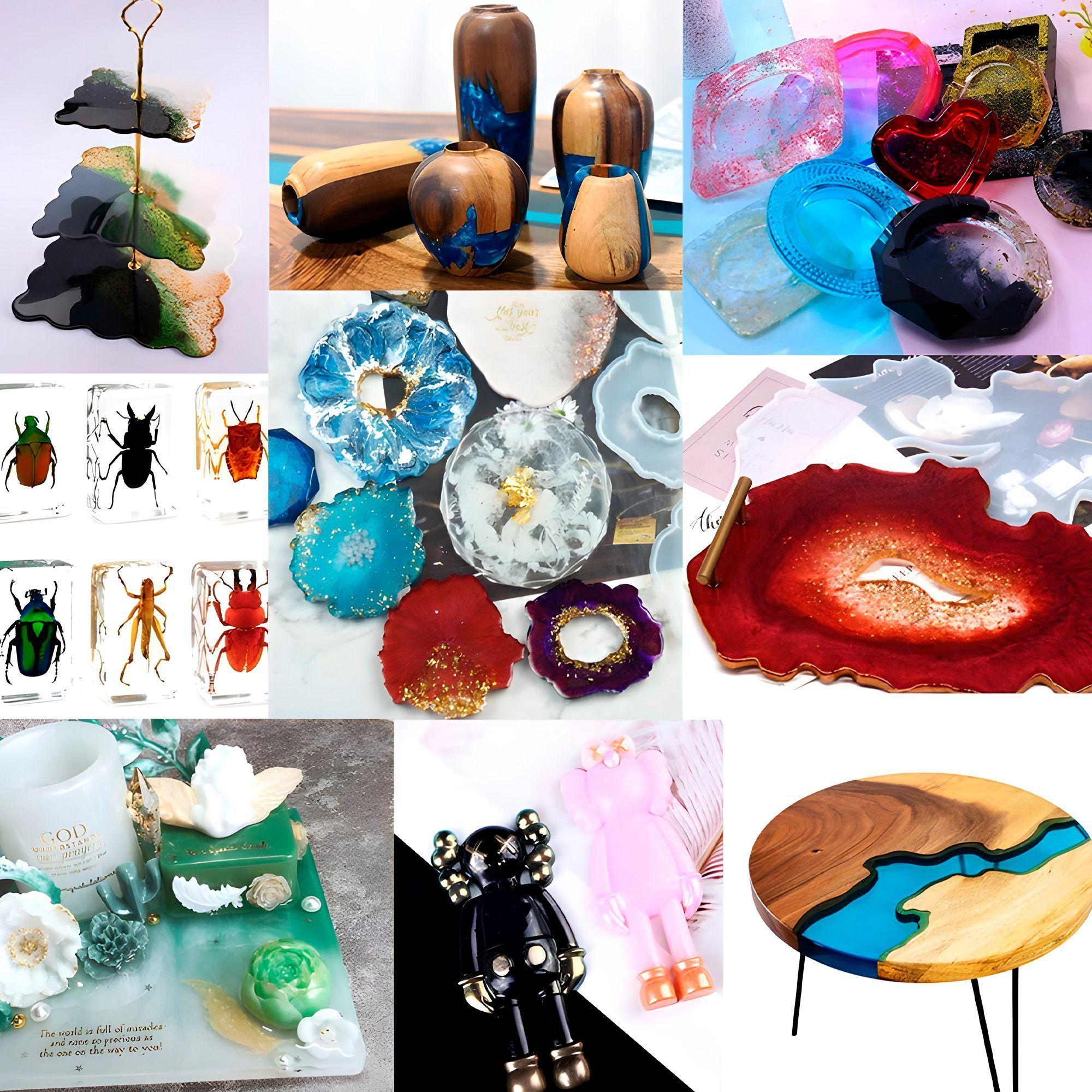 Resina Epoxica Epoxy Secado Rapido Transparente Dura 1000 Ml-4