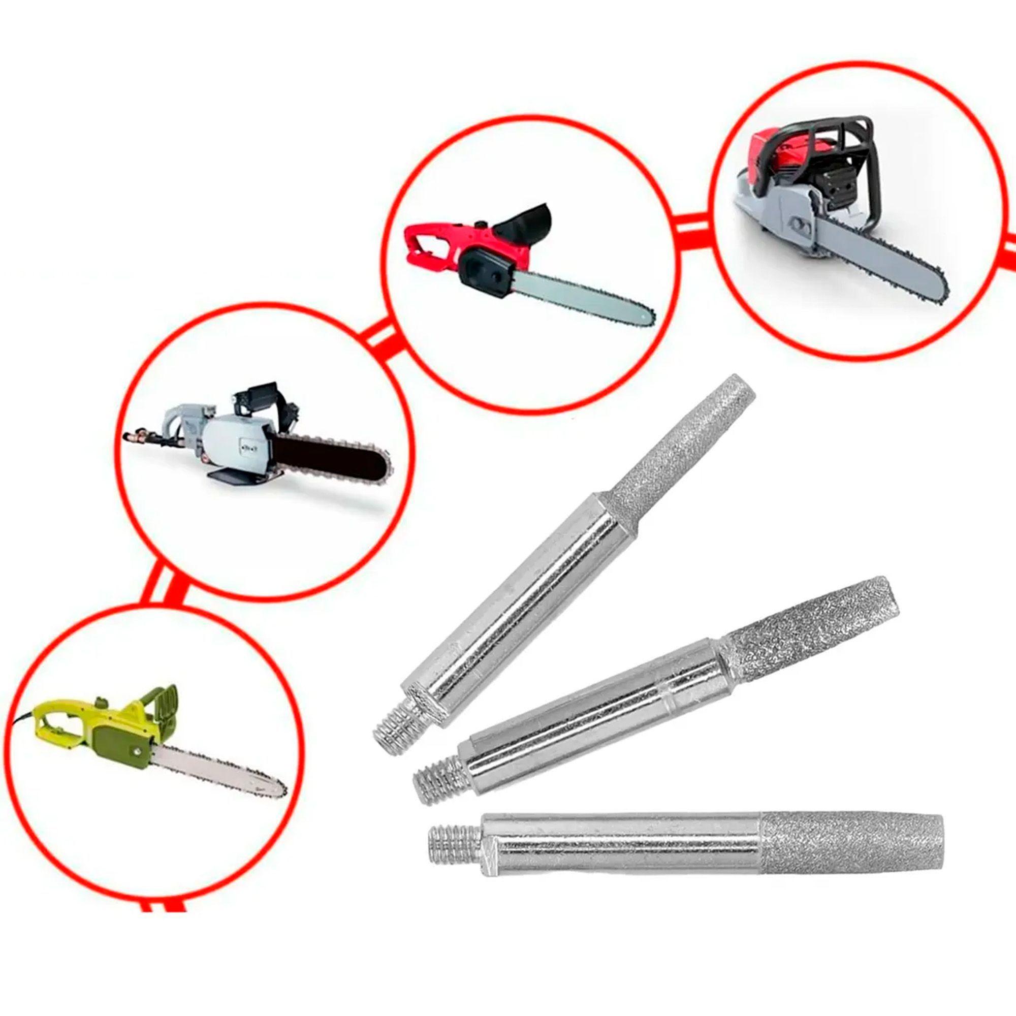 Set 6 Limas Repuestos Afiladora Cadena De Motosierra 4 5 6mm-3