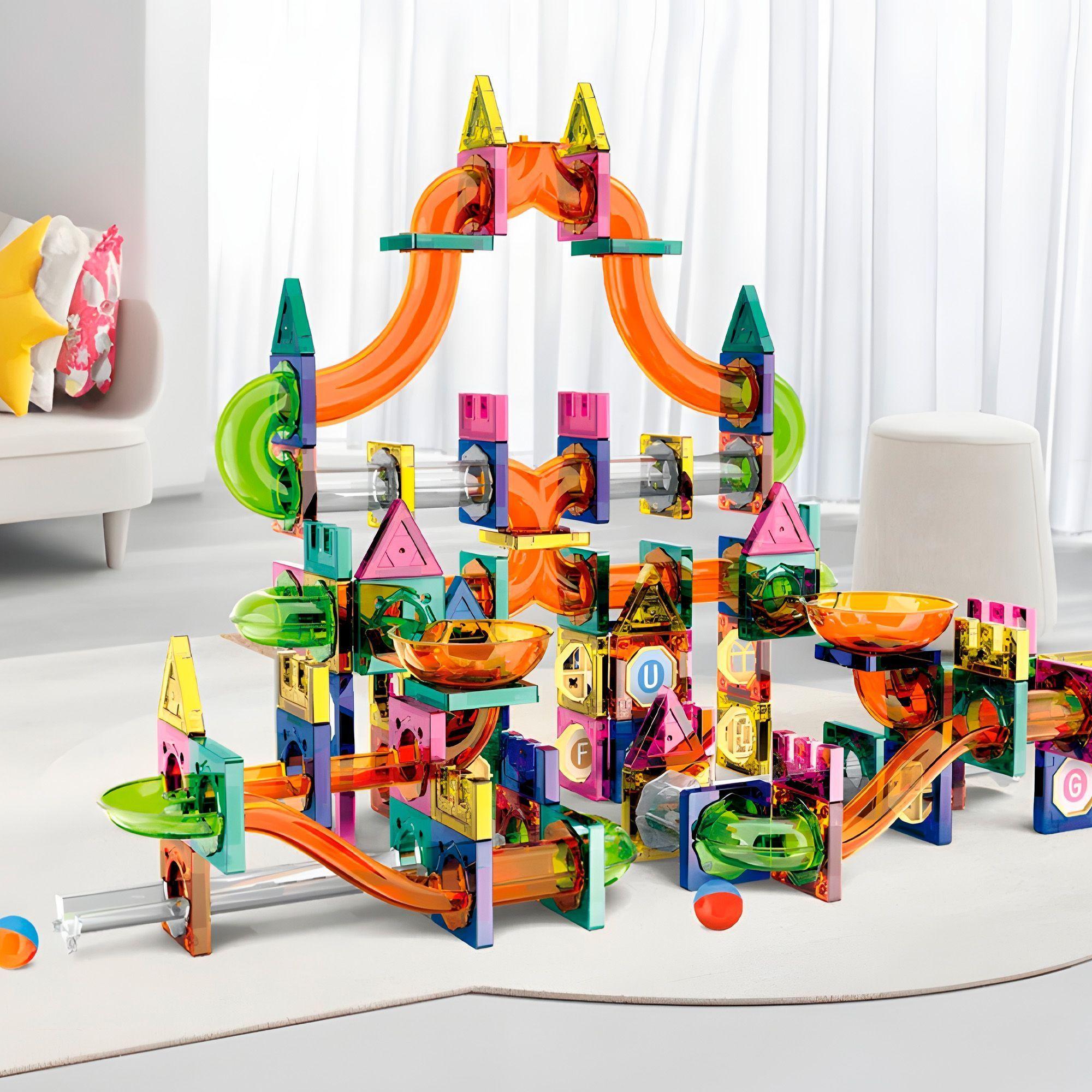 Juguete Bloques Magnético Construcción Imán Niños 160 Pcs-2