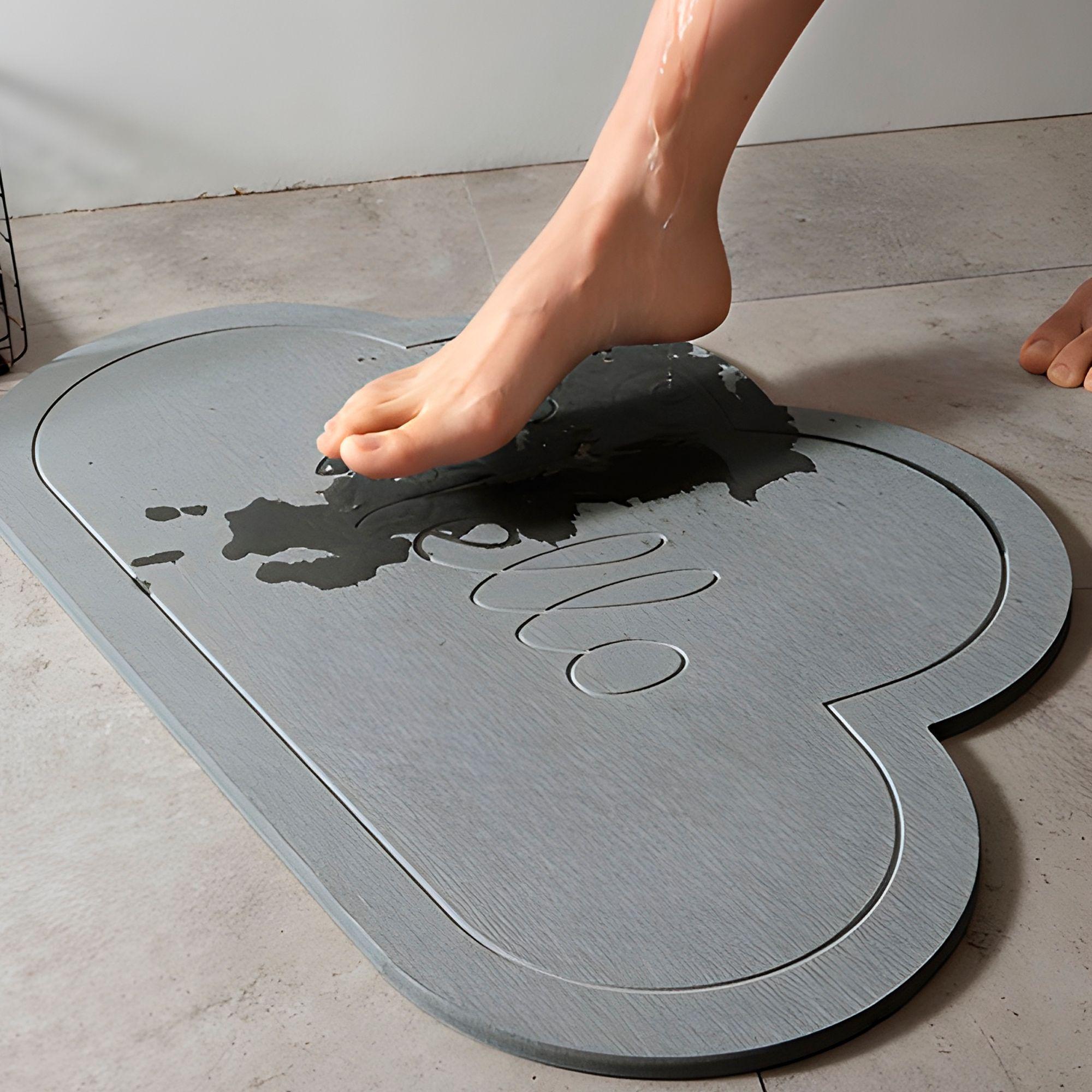 Alfombra Baño Absorbente Piedra Diatomita Salida De Baño-2