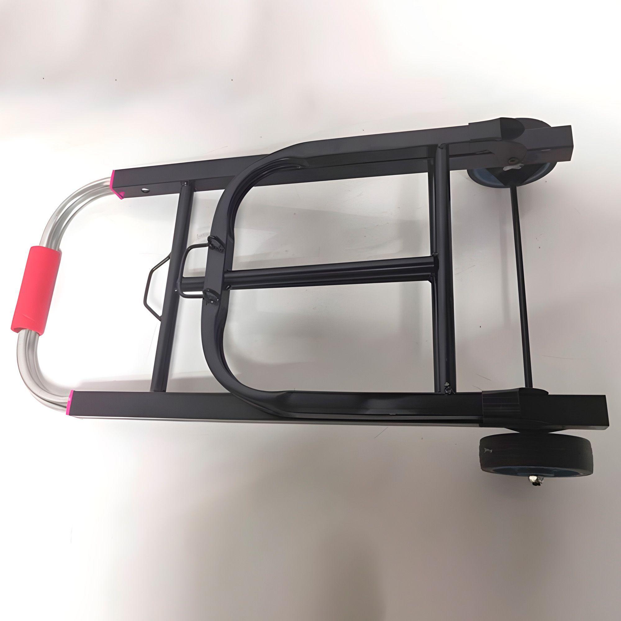 Carro Plegable De Carga Aluminio Tipo Yegua 100 Kilos Máximo Color Negro-6