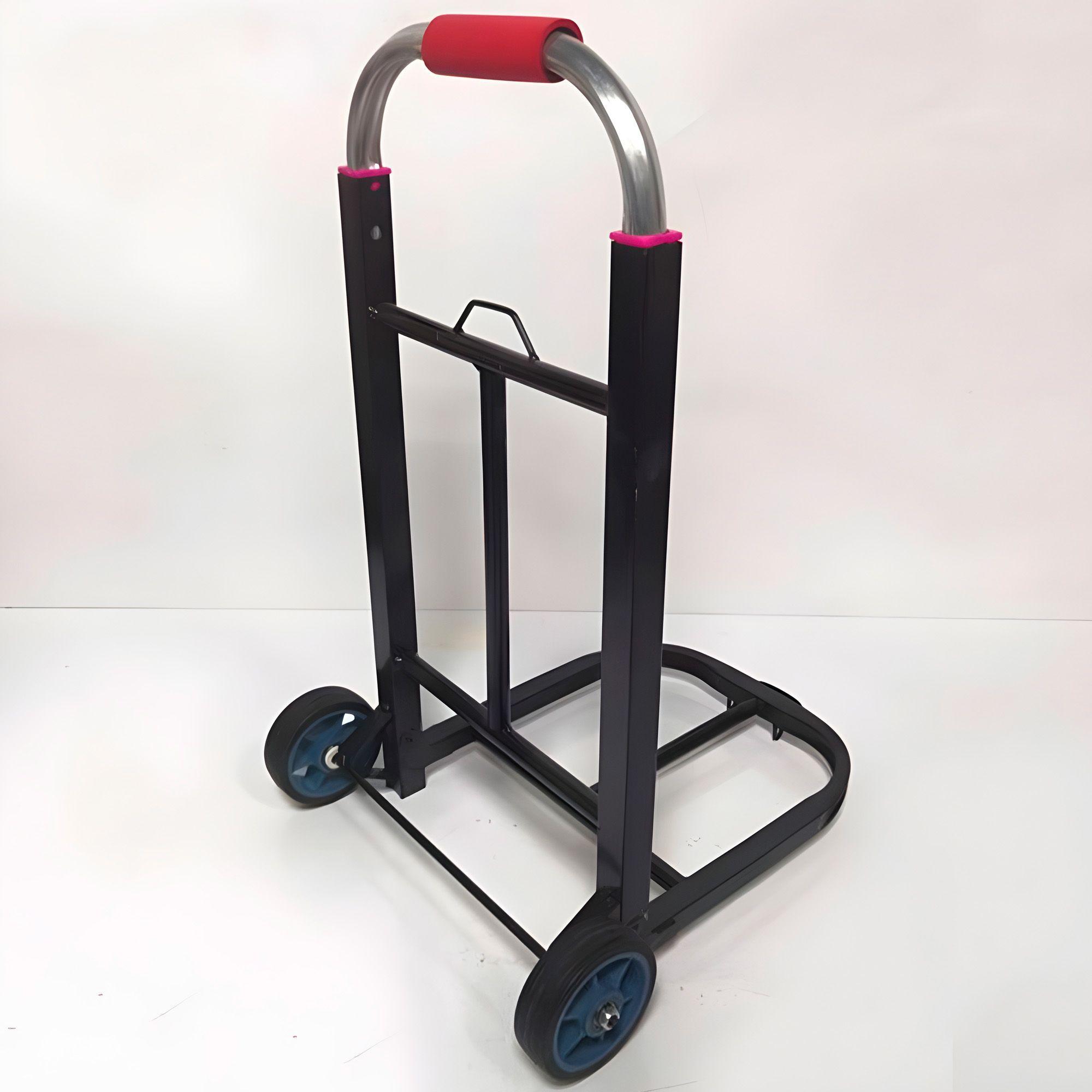 Carro Plegable De Carga Aluminio Tipo Yegua 100 Kilos Máximo Color Negro-7