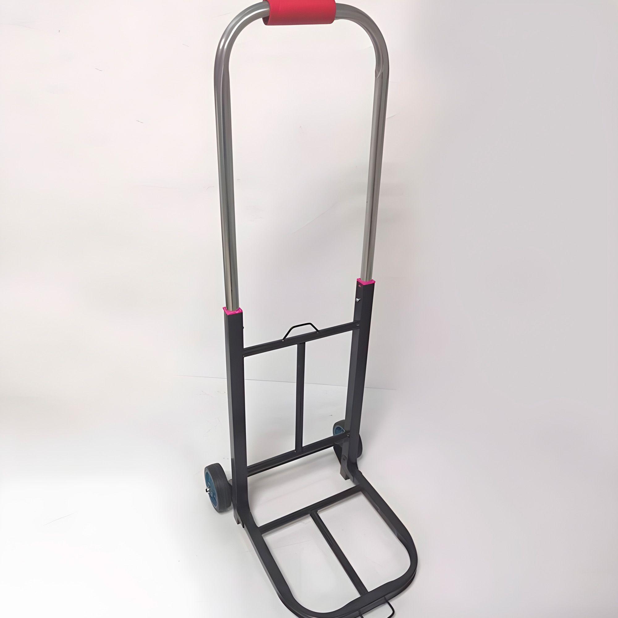 Carro Plegable De Carga Aluminio Tipo Yegua 100 Kilos Máximo Color Negro-8