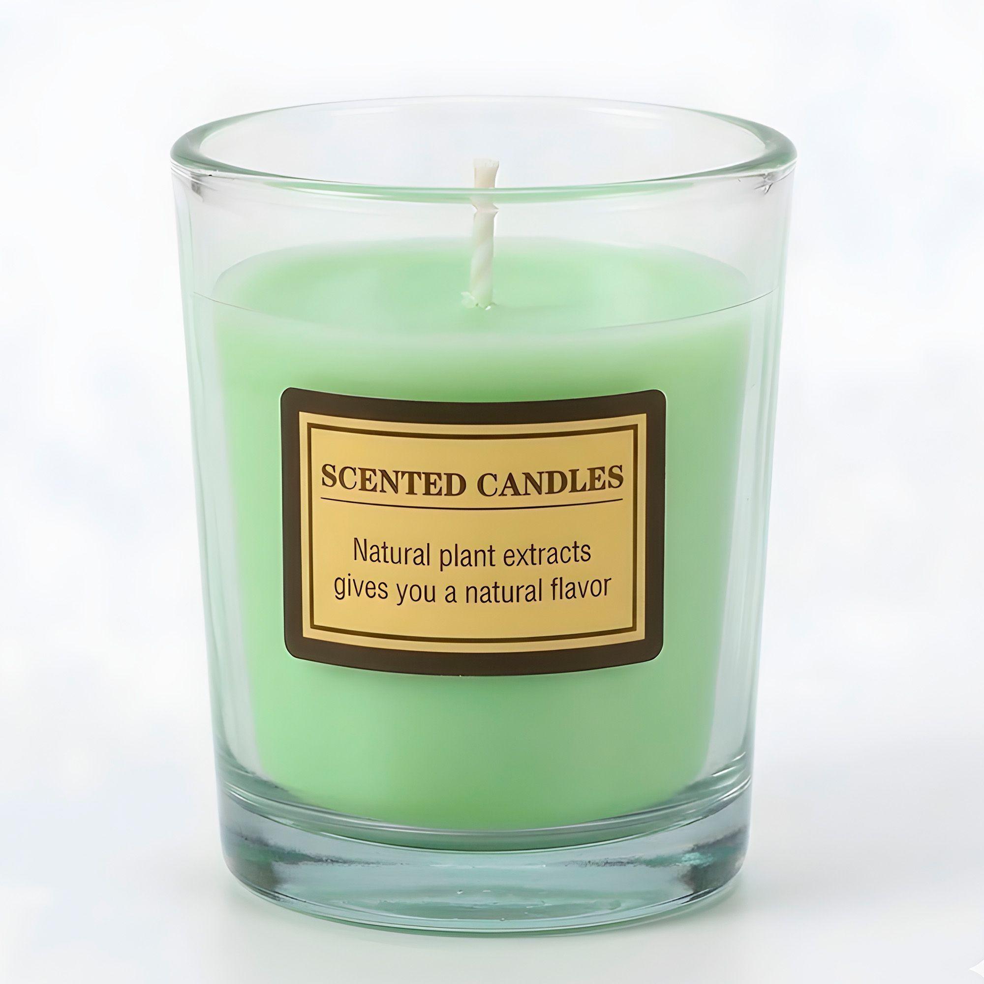 Velas Aromáticas Fragancia Frutal 6u Aceite Esencial Frasco-5