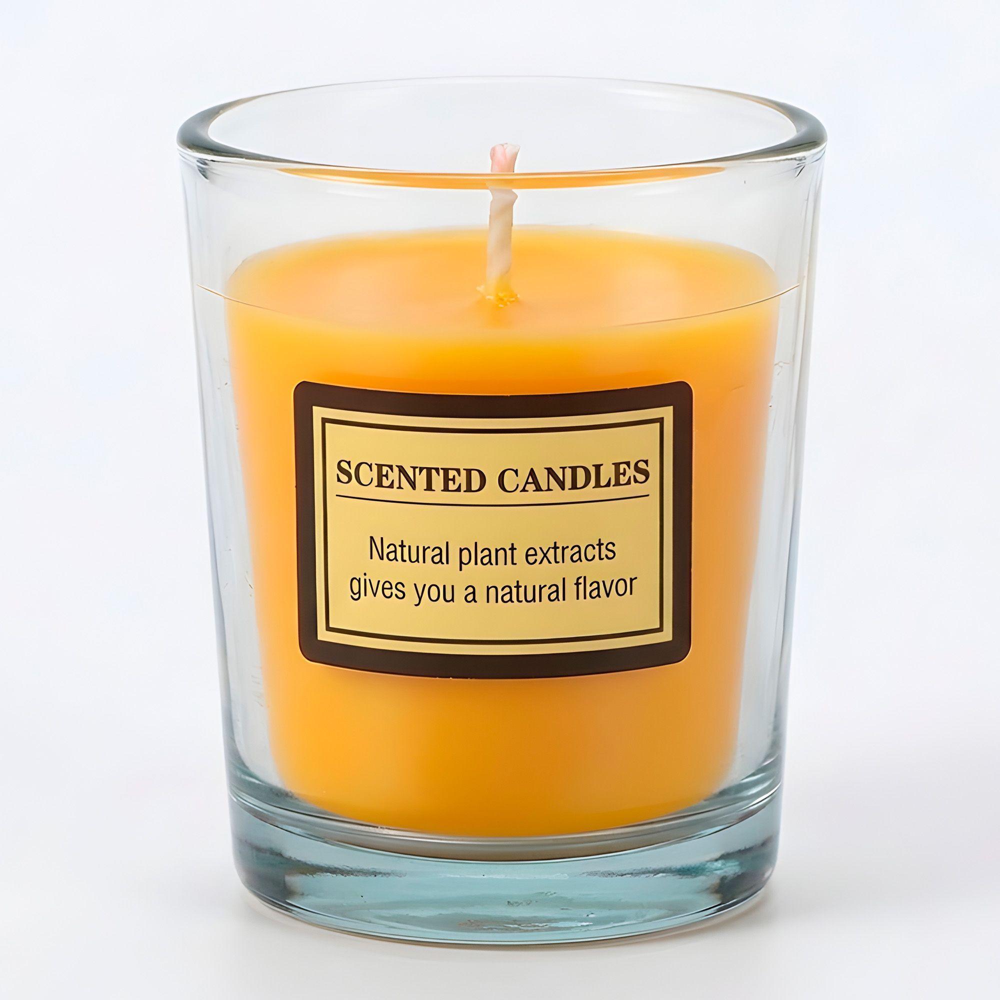 Velas Aromáticas Fragancia Frutal 6u Aceite Esencial Frasco-6