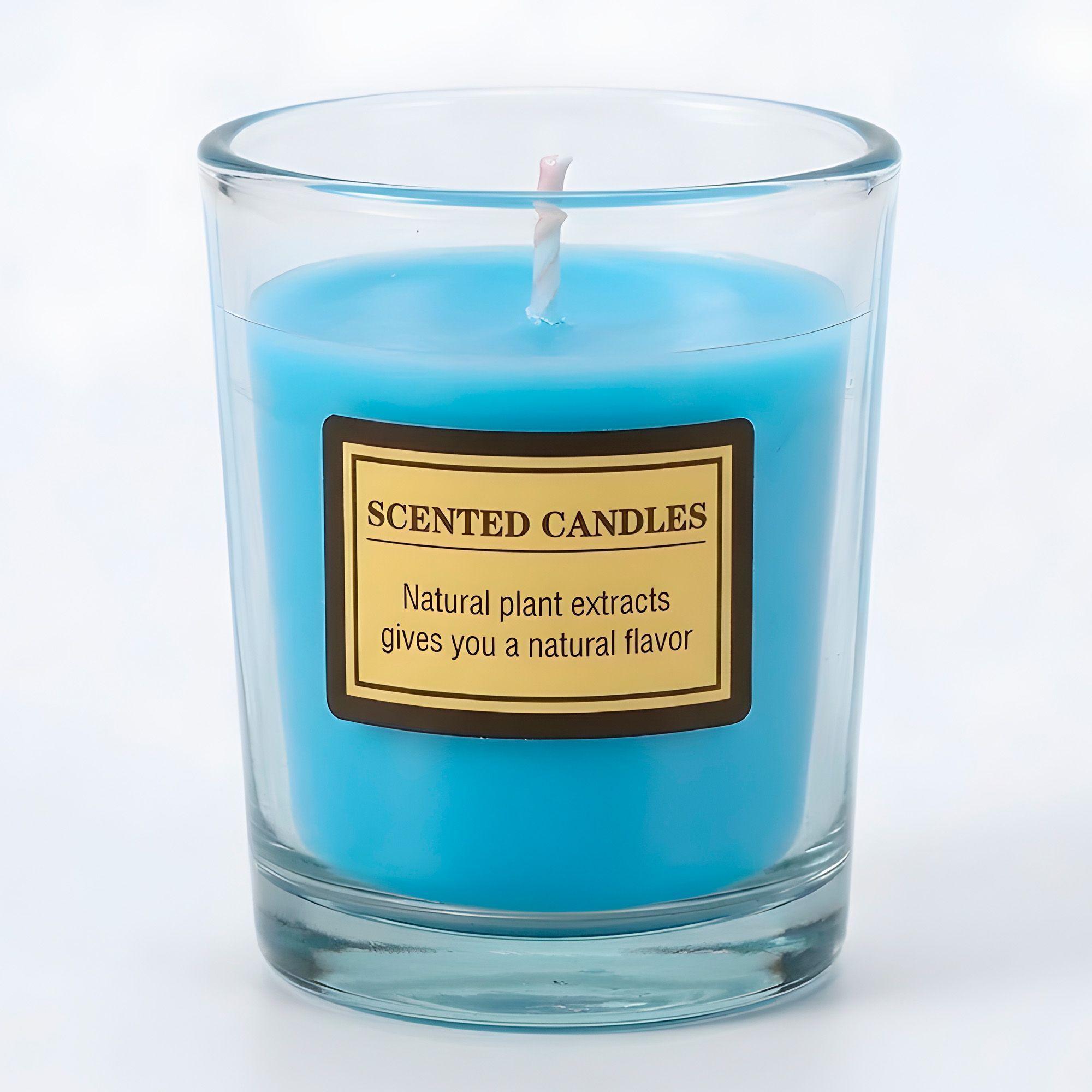 Velas Aromáticas Fragancia Frutal 6u Aceite Esencial Frasco-7