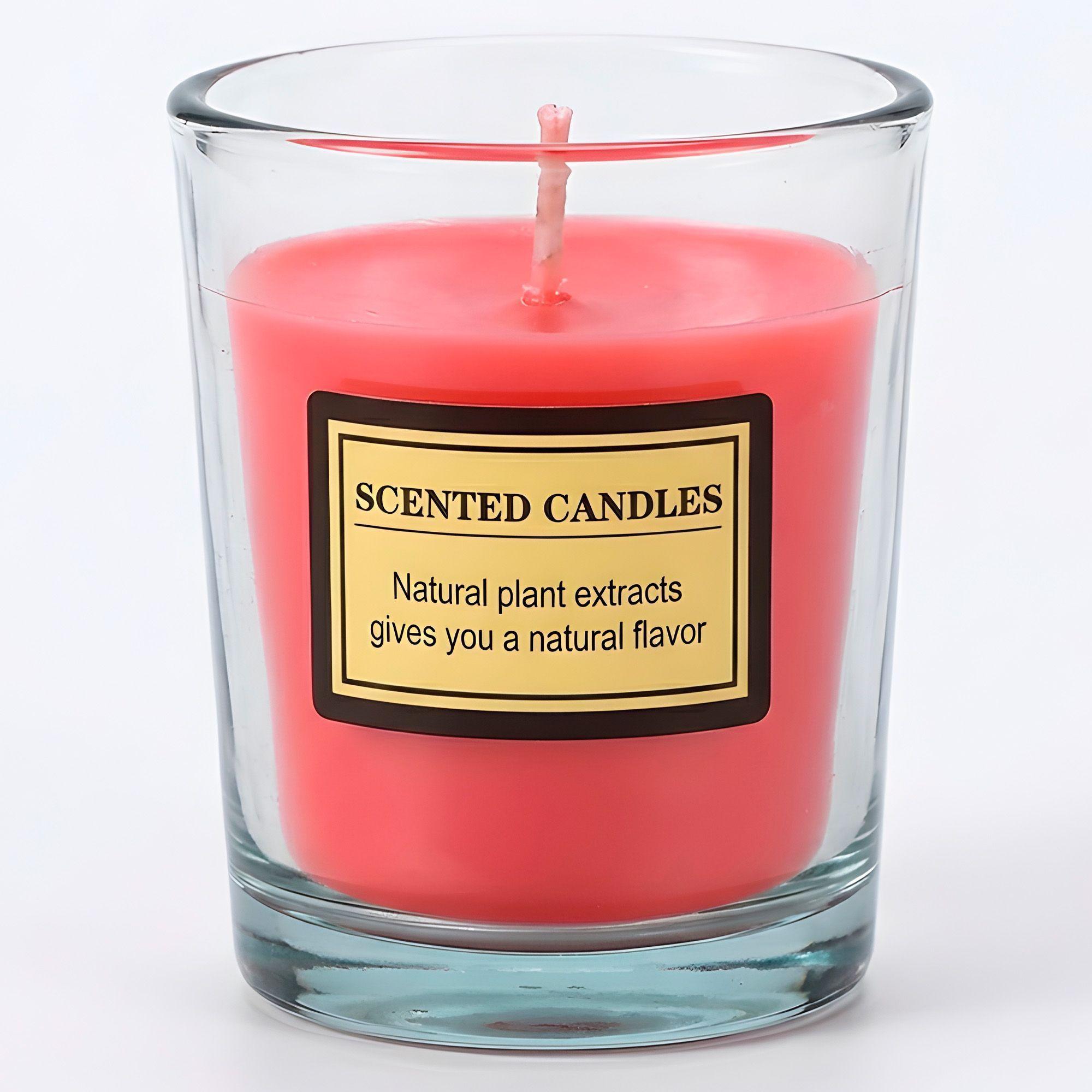 Velas Aromáticas Fragancia Frutal 6u Aceite Esencial Frasco-9