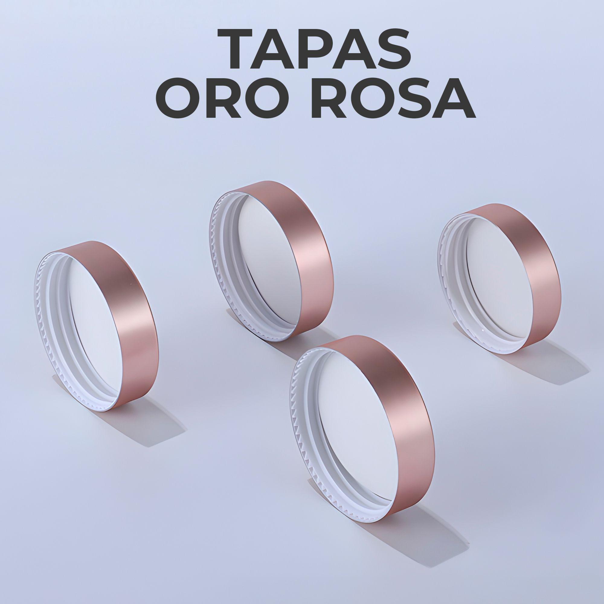 X12 Tarros Esmerilados Para Crema Con Tapa Oro Rosa 30g-3