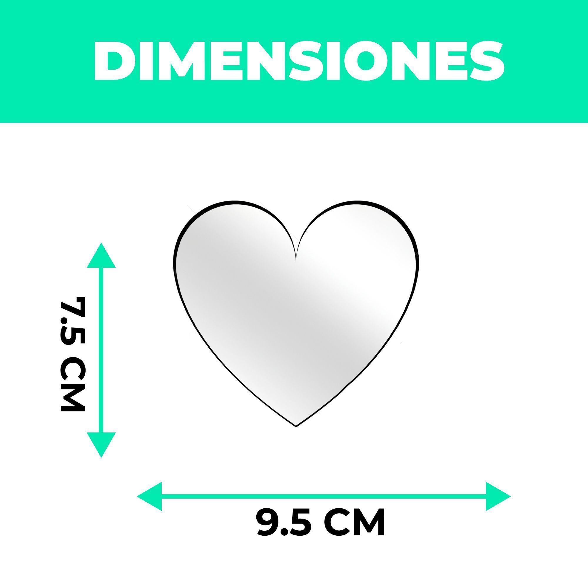 3 Moldes Silicona Resina Cuadrado Corazán Circular Espejos-7