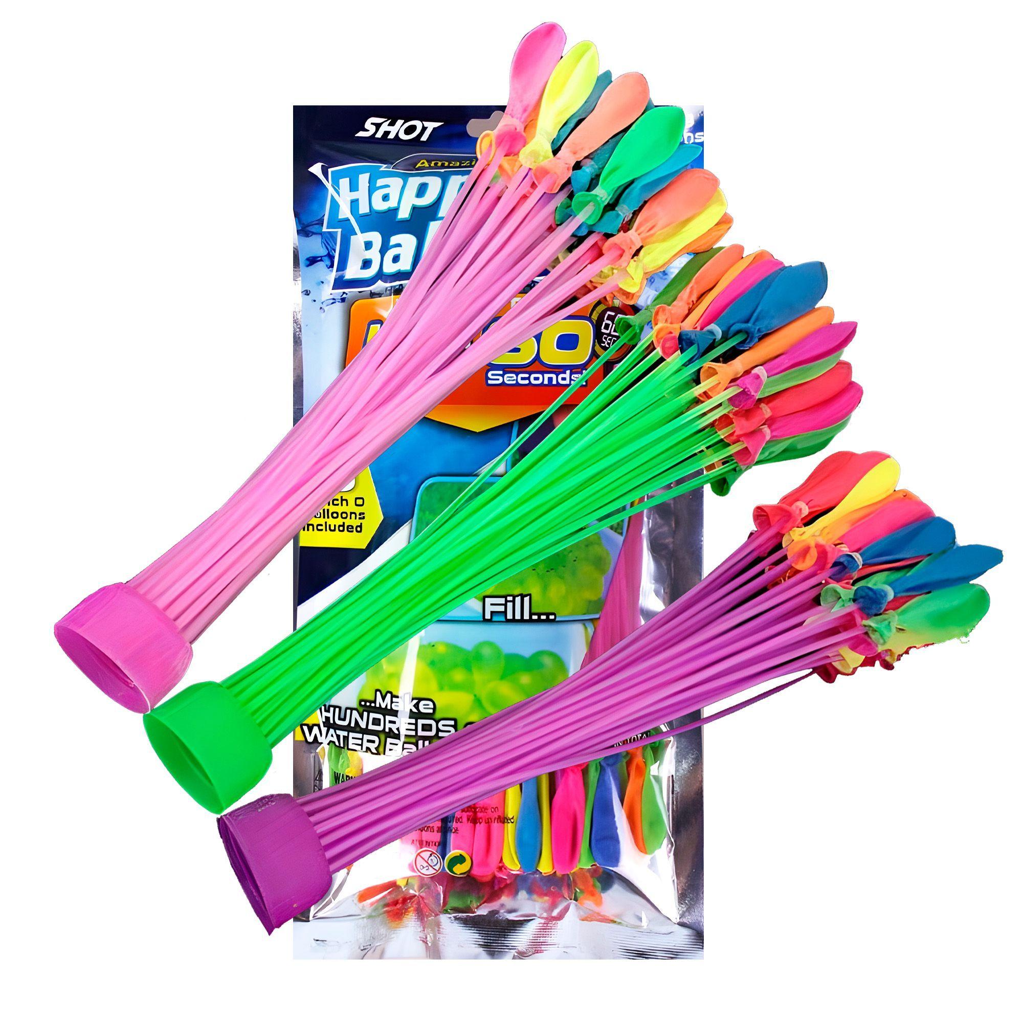 Globos Látex Ramos Bombitas De Agua Happy Ballons Pack 333u-3