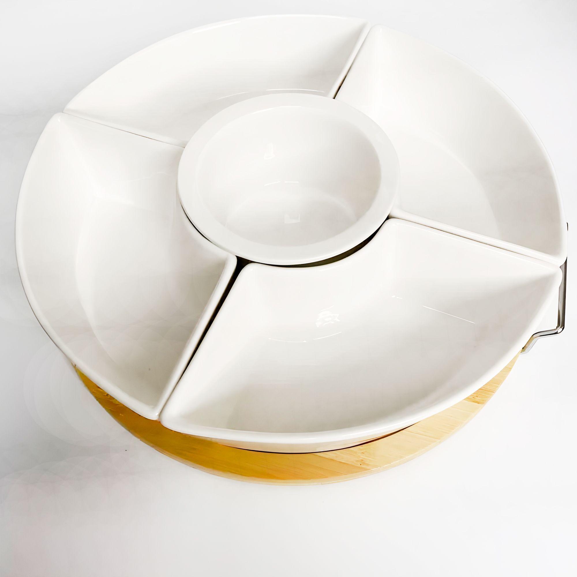 Bandeja Pocillos Cocktail Picoteo Aperitivos Ceramica Bambu-7