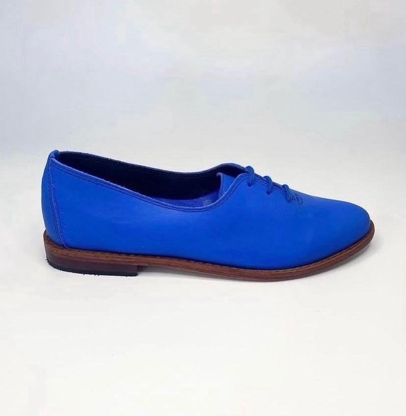 Zapato casual cuero Azulino-2