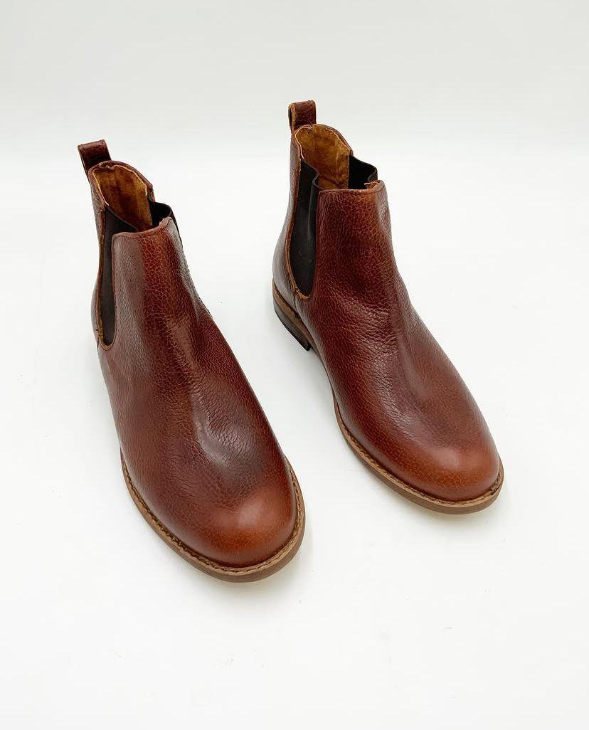 Botín Chelsea Cuero Whisky-0