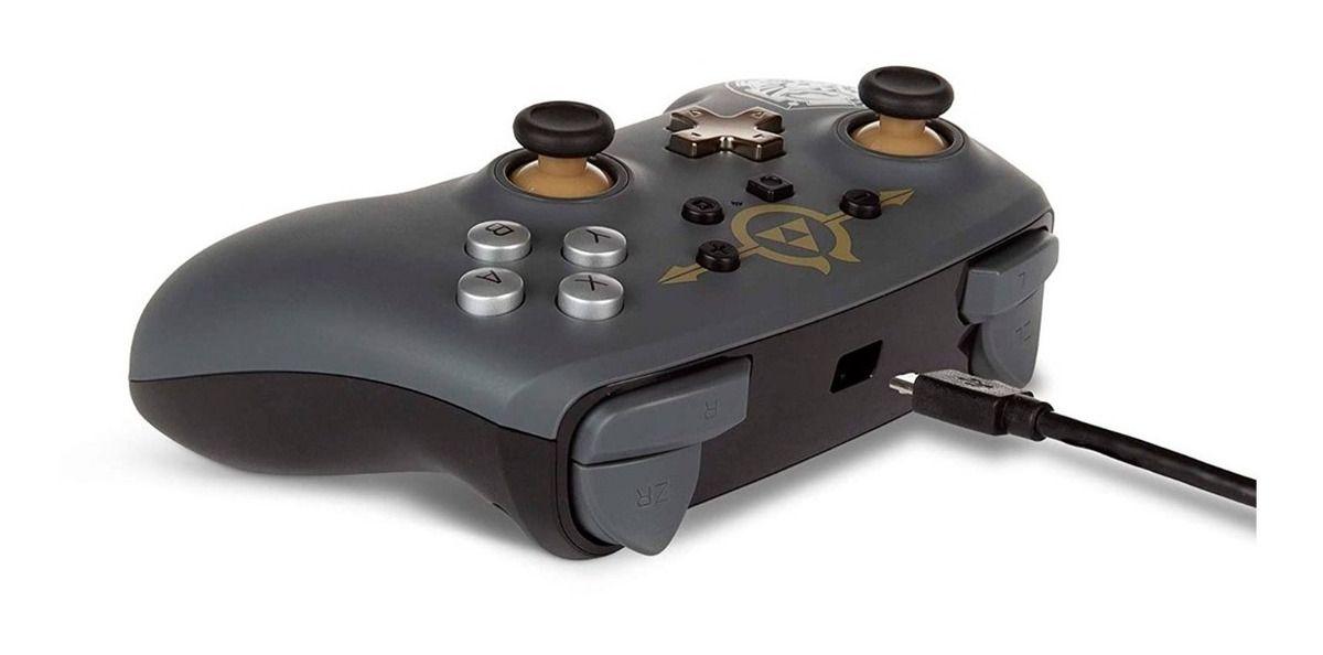 Control Powera  Wired - Switch- Zelda Hylian Shield - Sniper-3