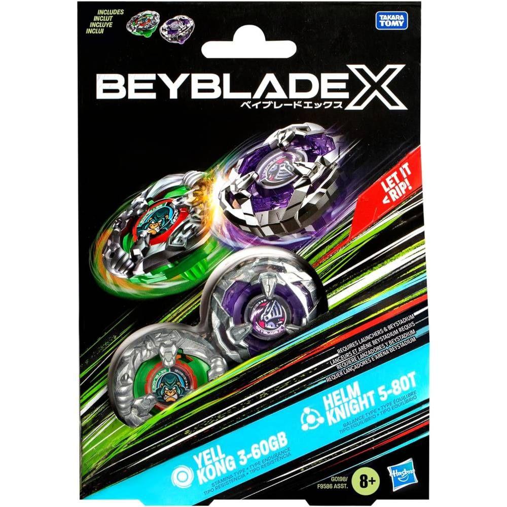 Beyblade X - Dual Pack - Yell Kong 3-60GB (Stamina) &
Helm Knight 5-80T (Balance)-3