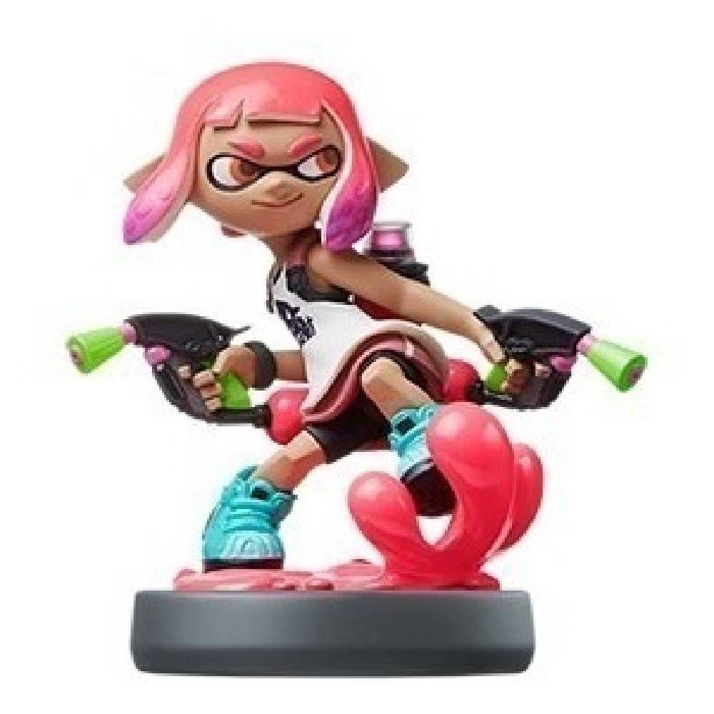 Figura Amiibo Inkling Chica Rosa - Splatoon - Sniper-1