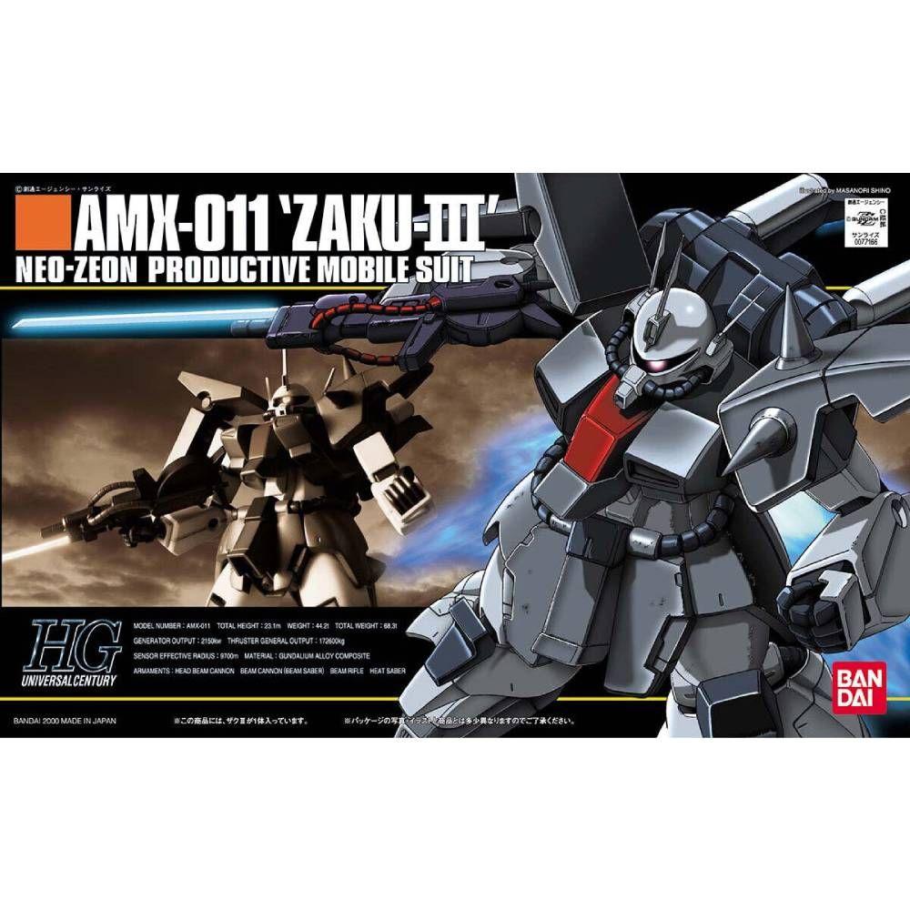 MODEL KIT 1/144 HGUC AMX 011 ZAKUⅢ BANDAI HOBBY-2