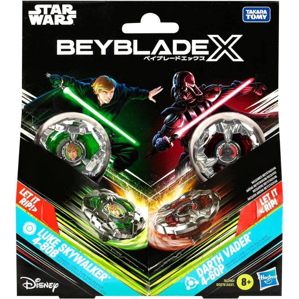 Beyblade X - Dual Pack - Luke Skywalker 4 -80B
(Stamina) vs Darth Vader 4-60B (Balance)-3