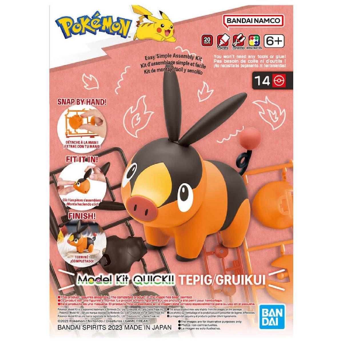 POKEMON MODEL KIT QUICK!! 14 TEPIG-1