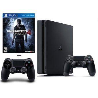 Consola Ps4 Slim + Uncharted 4 + 2 Controles - Sniper Game-0
