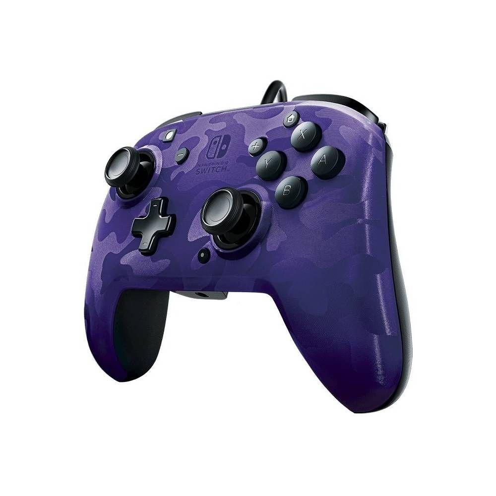 Control Nintendo Switch Faceoff Deluxe + Audio Wired- Purple-5