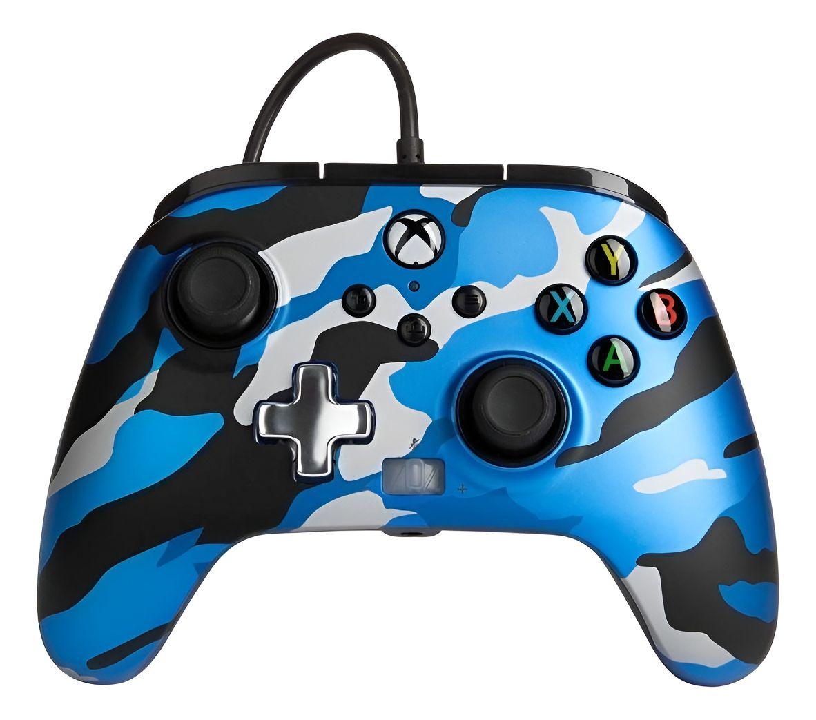 Control Powera Enhanced Wired Azul Camo Para Xbox Series-0