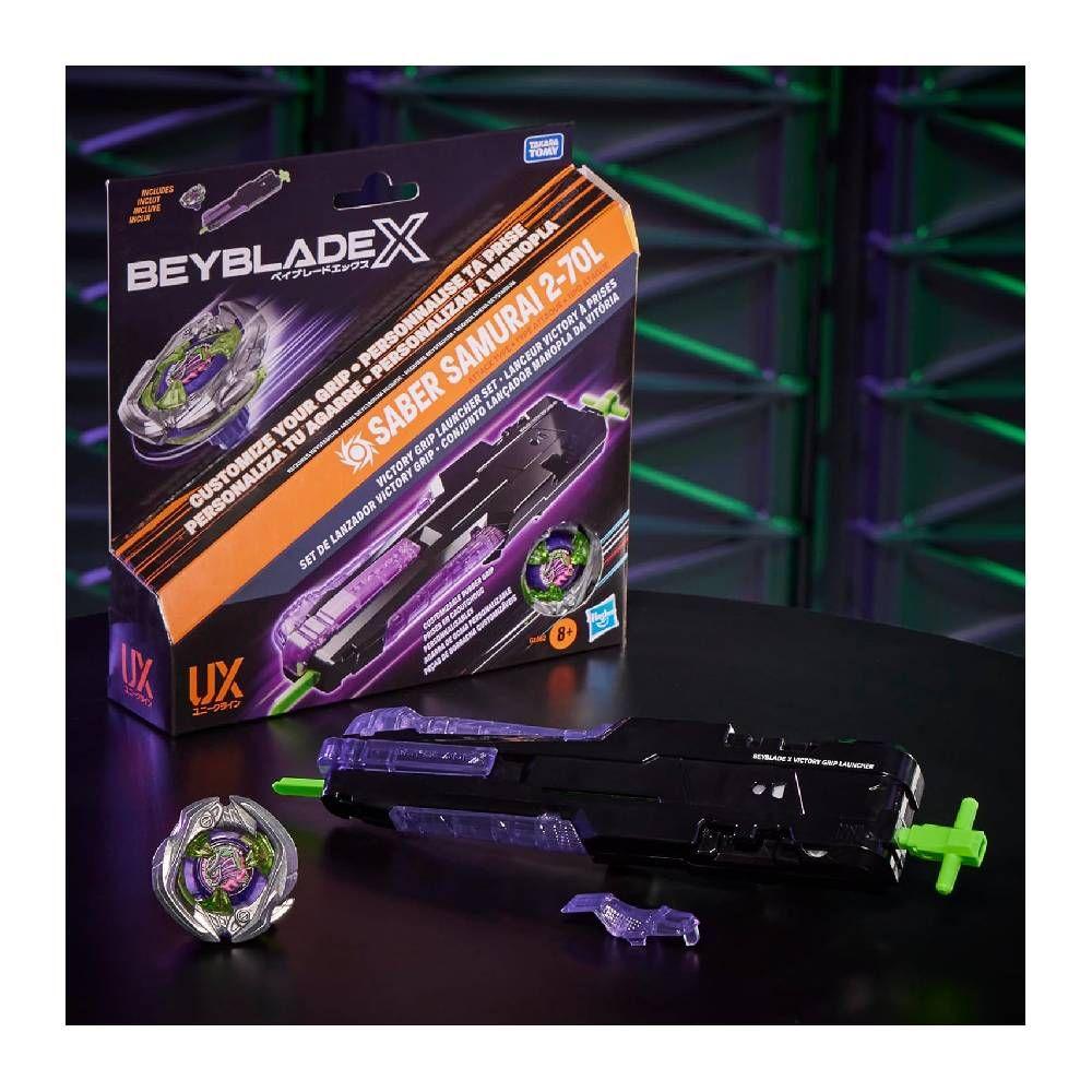 Beyblade X - Victory Grip Launcher Set + Saber Samurai
2-70L (Attack)-2