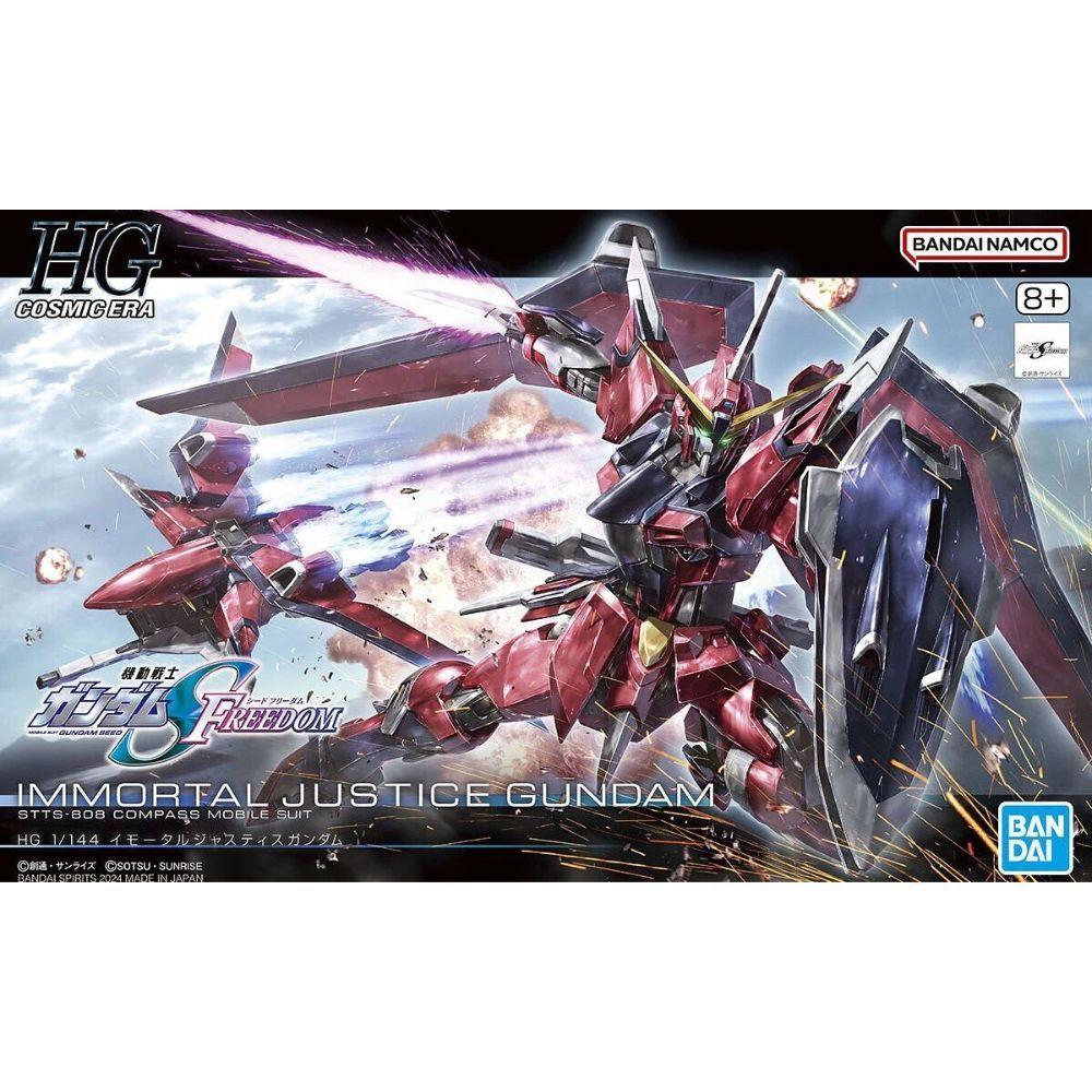 MODEL KIT HG 1/144 IMMORTAL JUSTICE GUNDAM BANDAI HOBBY-8