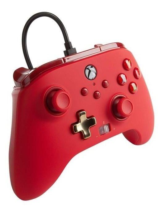 Control Powera Enhanced Wired - Red - Xbox Sx|s - Sniper-1