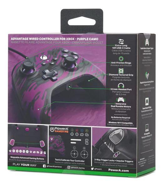 Control Power A Advantage Wired Purple Camo Compatible X One-1