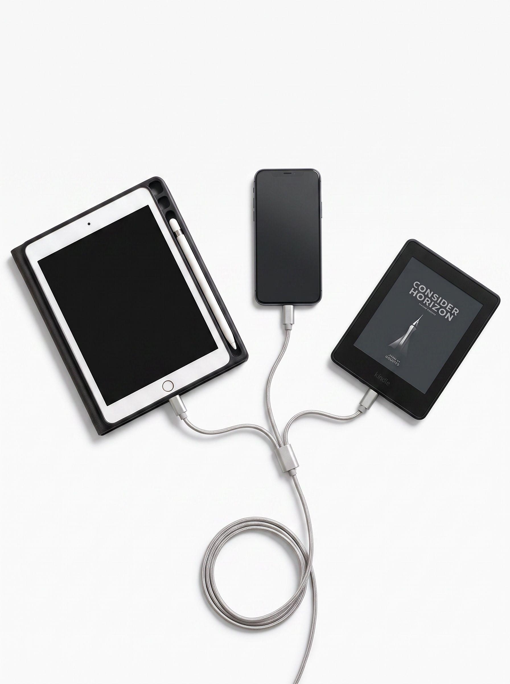 Cable 3 en 1 para cargar dispositivos Lightning micro USB y tipo C-2