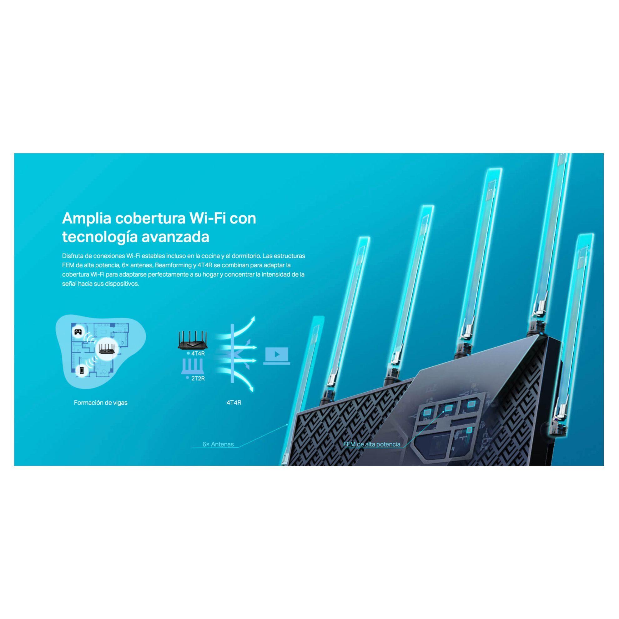 Router Tp Link Archer Ax72 Wi Fi 6 Onemesh Ax5400 PUERTO 1 GIGA-2
