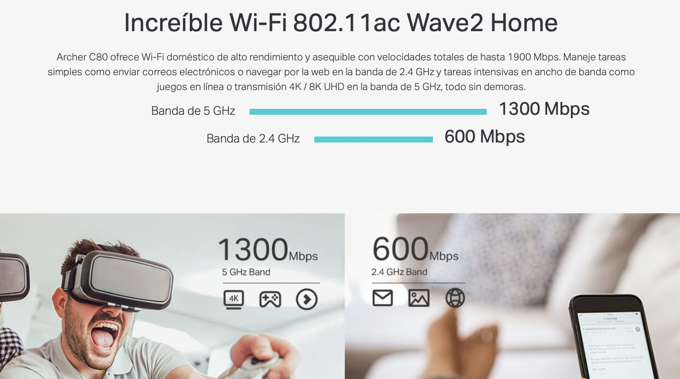 Router Tp Link Archer C80 Wi Fi 5 AC1900 MU MINO 3X3 1xwan Gigabit OneMesh-7