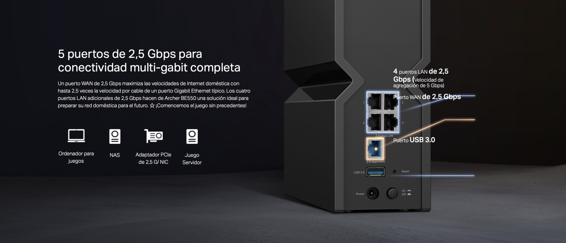 Router Tp Link Archer Be550 Wi Fi 7 Tri Banda BE9300 6GHz 5GHz 2 4GHz-7