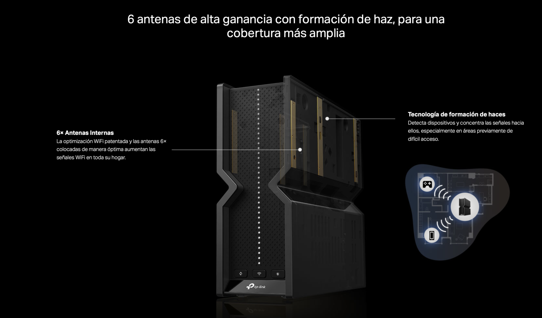 Router Tp Link Archer Be550 Wi Fi 7 Tri Banda BE9300 6GHz 5GHz 2 4GHz-8