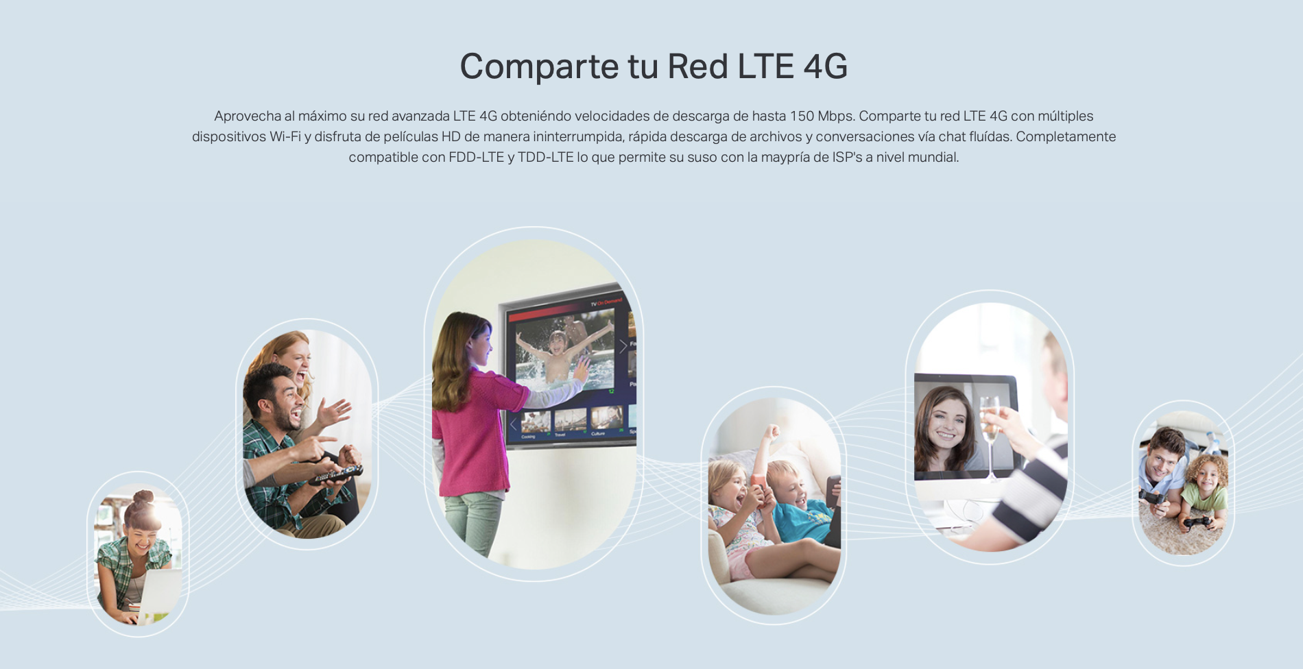 Router Bam inalambrico Tp Link MR400 4G LTE Chip Wi Fi 5 Dual Band AC1200-4